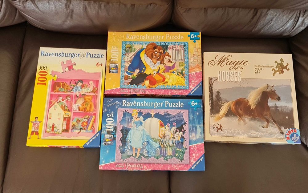 Colectie de puzzle-uri 4 bucati Ravensbureger Dtoys