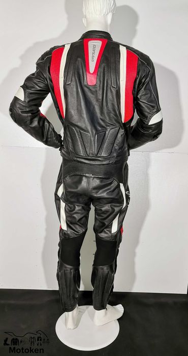 Costum moto piele si textil Vanucci-marime 54, 52