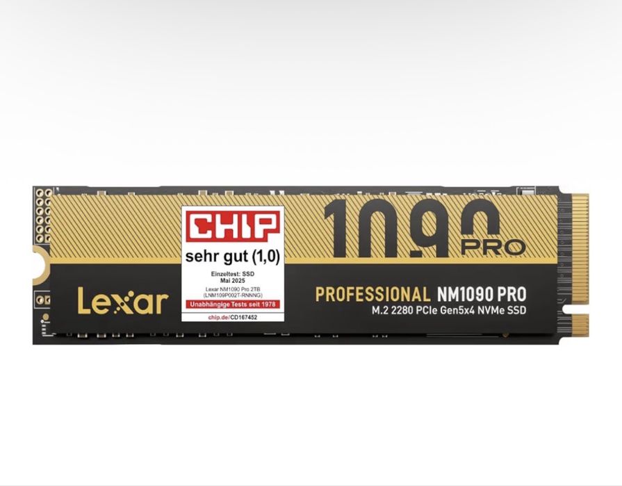 Lexar 2TB PCIe 5.0 Gen5 NVMe SSD NM1090 Pro