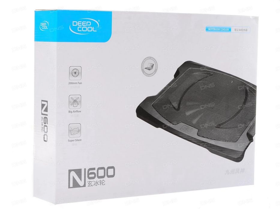 Подставка ноутбука DEEPCOOL N600 (Металл+пластик,]