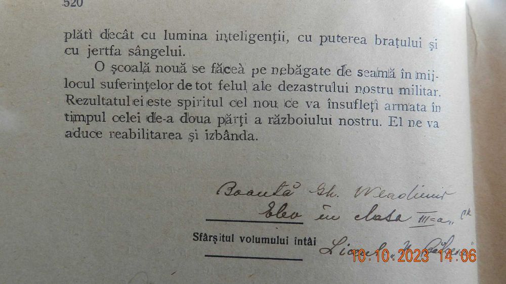 Istoria Razboiului pt. intregirea Romaniei 1916 1919,  Kiritzescu Ed.I