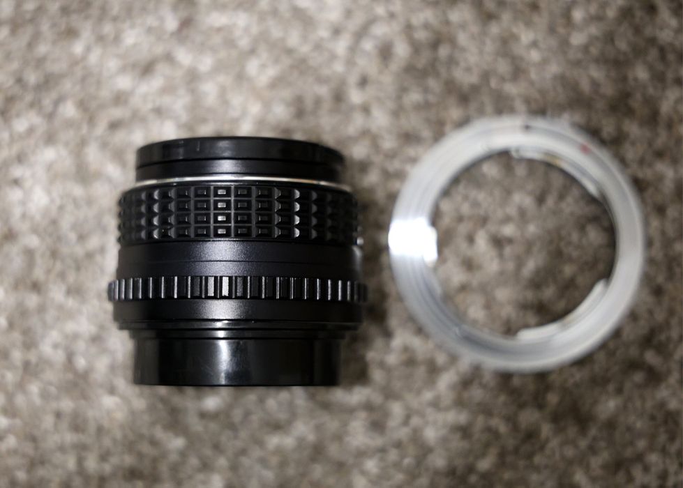 Obiectiv SMC Pentax-M 50mm f/1.4  optional adaptor EOS/PK - vandut