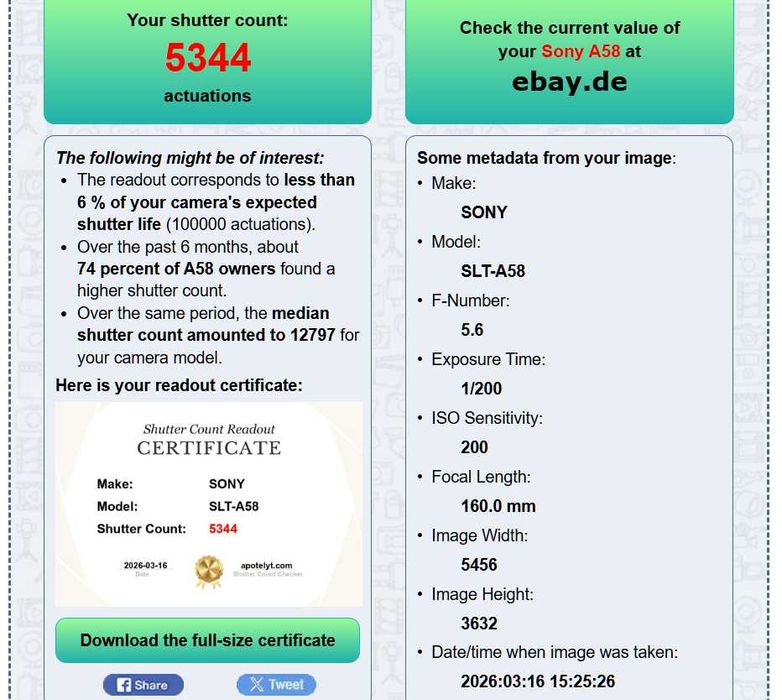Sony A58 aparat foto