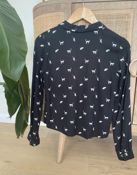 Camasa h&m, imprimeu pisicute, marime 32