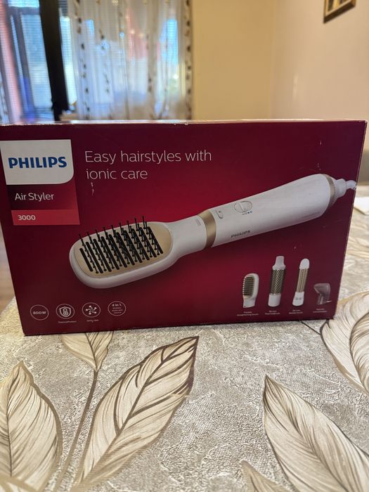 Електрическа четка за коса Philips - BHA310/00, 800W, бяла