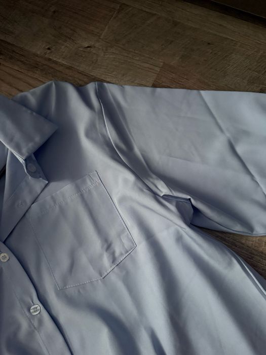 Синя oversize риза с дълъг ръкав. XS размер