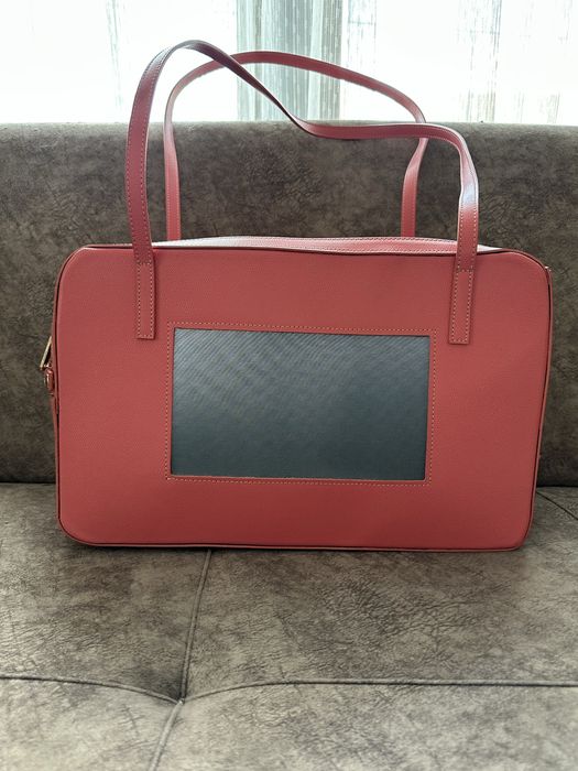 Кучешка чанта от естествена кожа