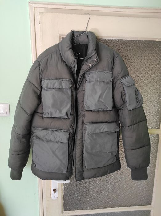 Зелено леко яке с 8 джоба