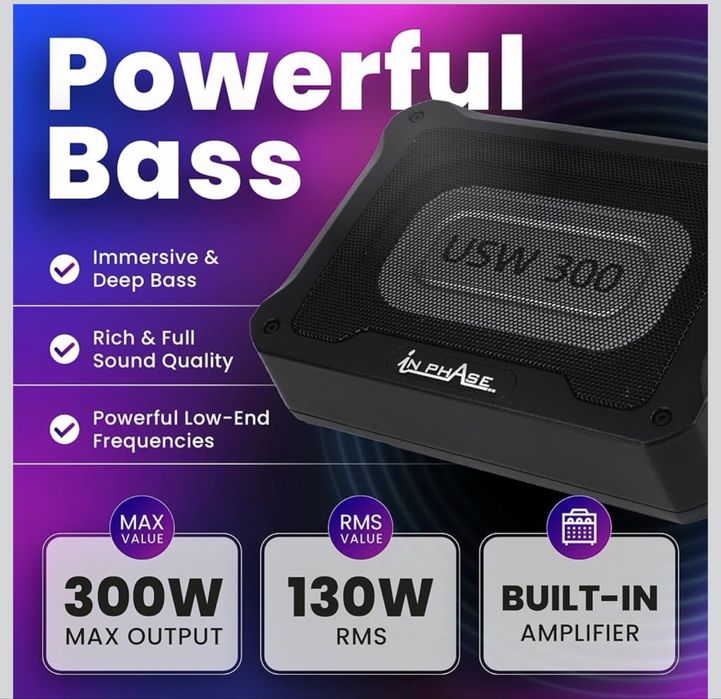 Subwoofer auto Activ In Phase