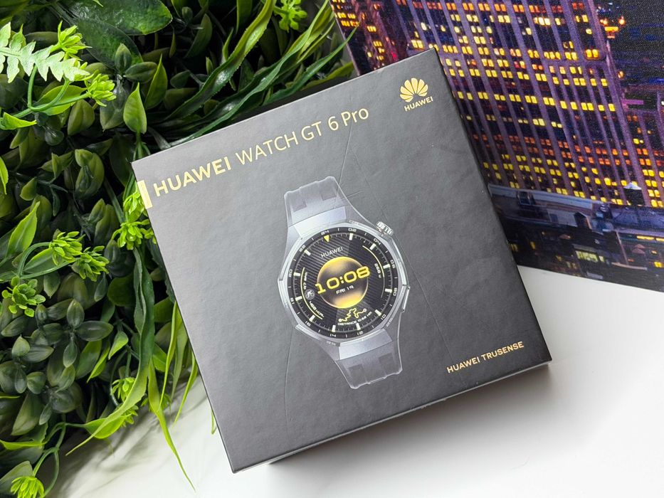 ! НоВо ! Huawei Watch GT6 Pro 46mm Black 24м Гаранция