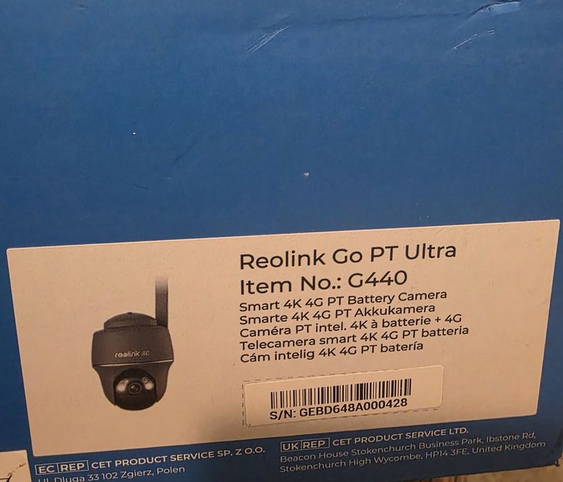 Reolink Go PT Ultra G440 – 4K 4G LTE камера с батерия, PTZ, нощно виждане