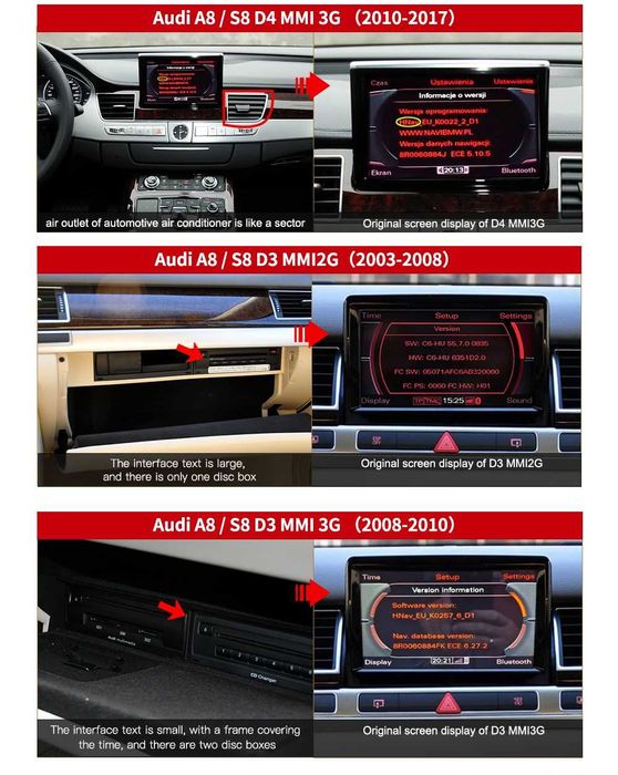AUDI A8 D4 4H 2008-2017 - 12.3" Андроид Навигация, 9579-ZHIL
