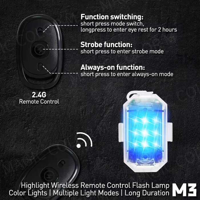 REDUCERE =  led stroboscoc pentru mașină Motocicletă Bicicletă Scuter