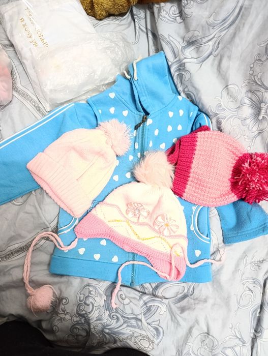 Шапочки зимние для детей