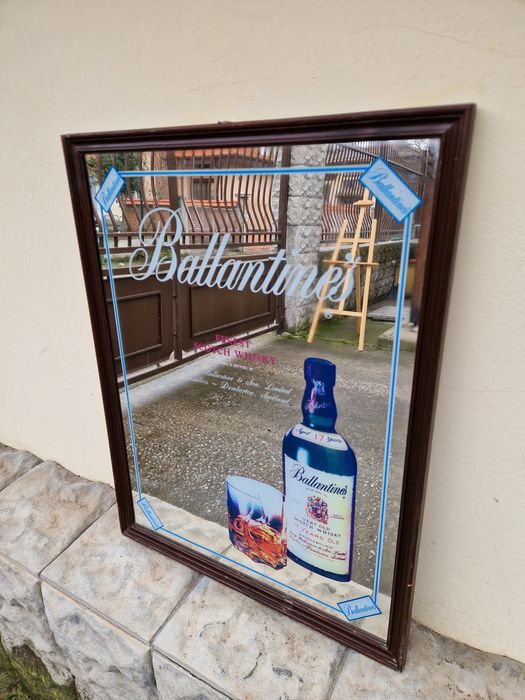 Прекрасно антикварно рекламно огледало