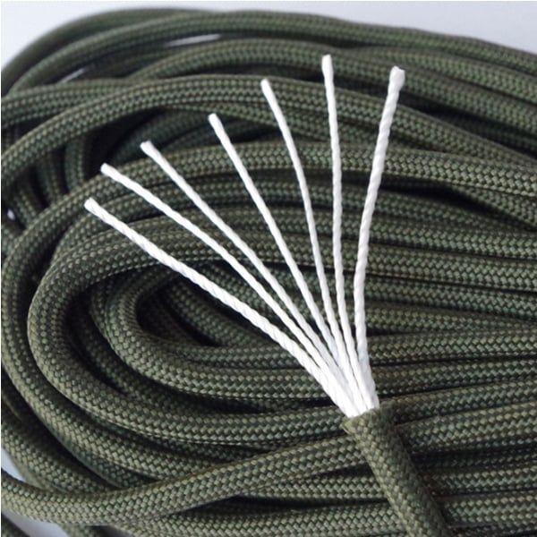 Snur Paracord Premium, DEPOX®, Verde, 30 m