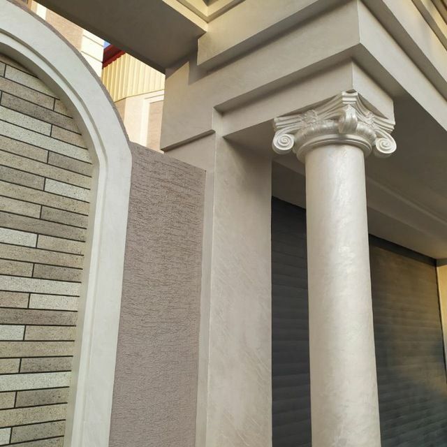 Travertin farad ishlari травертин фасадные работа алюкобонд alikabond