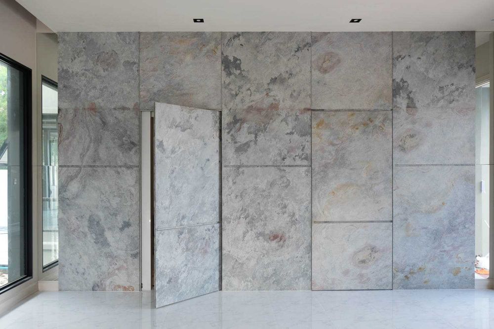 Натуральный каменный шпон фасадный гибкий камень декор панели оникс