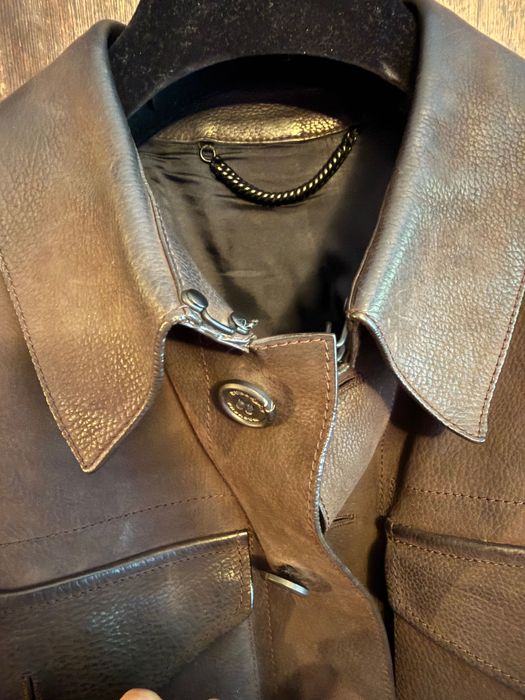 Leather Jacket Burberry Prorsum Fashion Collection Кожено Яке Велур / Набук Бърбъри Прорсъм Фешън Колекция. Най-високо качество на кожата и изработка!