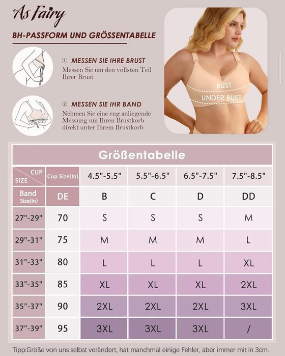 Чисто нов сутиен за кърмене As Fairy (размер М)