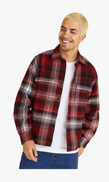 Tommy Hilfiger Shadow Check Overshirt размер М
