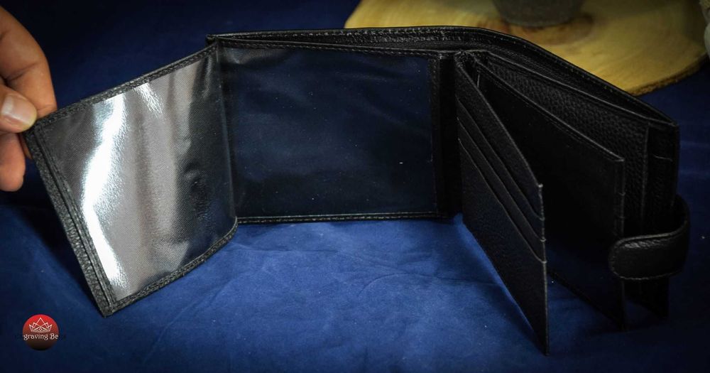 Персонализирано мъжко портмоне от италианска естествена кожа