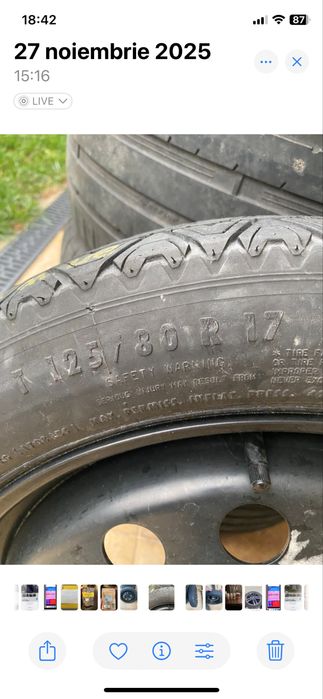 Vind rezerva slim bmw   125 80 17