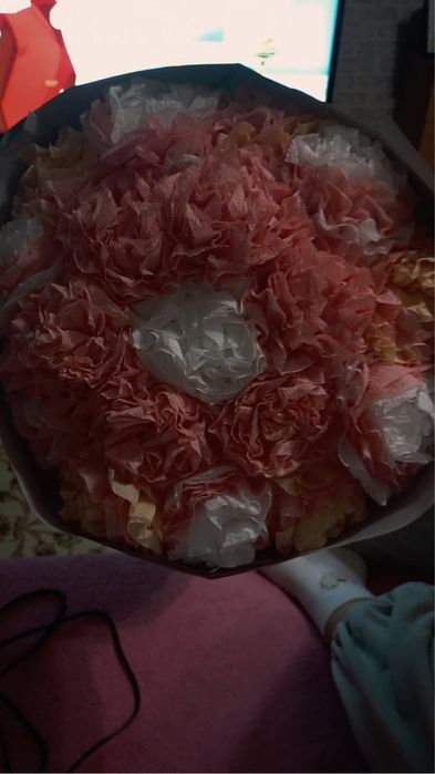 Букеты из атласной ленты