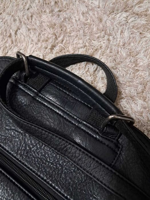 Rucsac ghiozdan piele ecologica negru