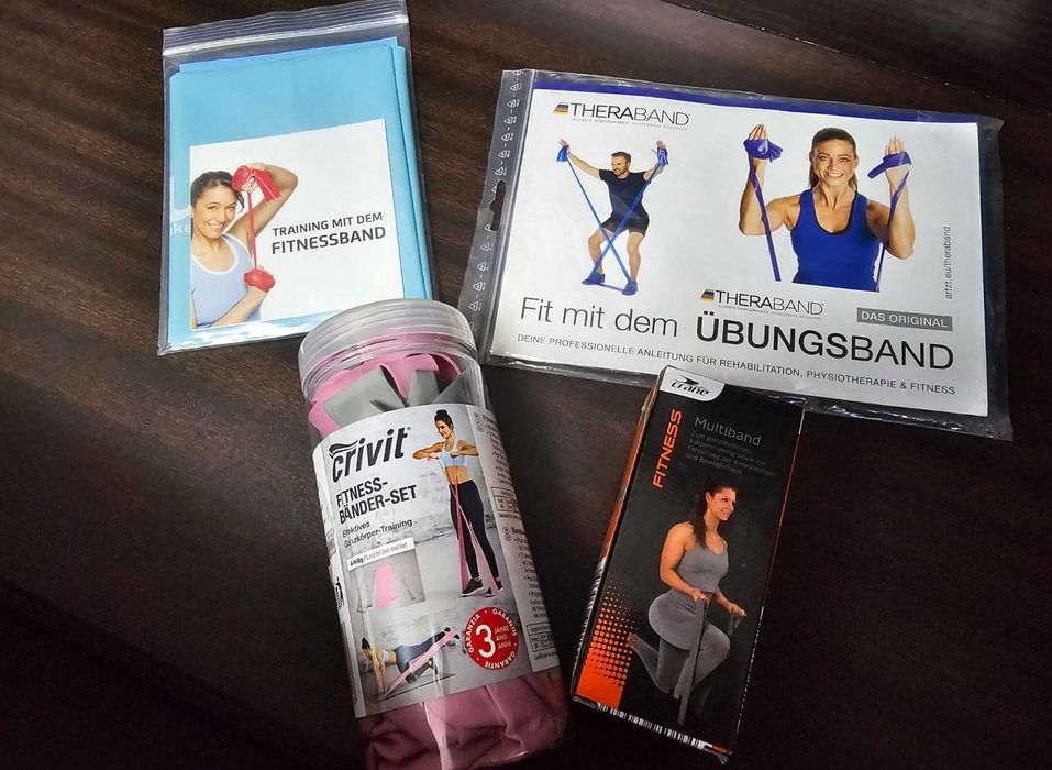 Set sport damă fitness antrenament femei benzi elastice Crivit Crane