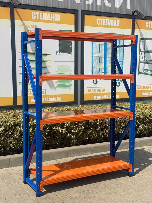 Стелажи за склад 300 kg  на рафт До изчерпване