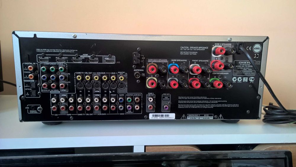 7.1 Receiver Onkyo TX-SR606 HDMI