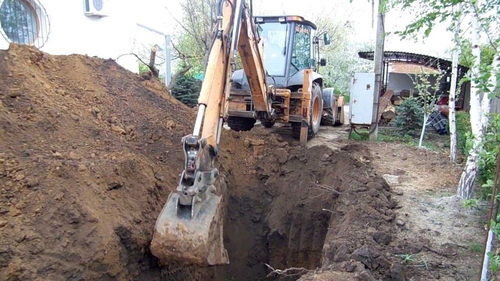 КОПАЕМ СЕПТИК Туалет Траншея Яма Сантехника Земляные Копка Водопровод!