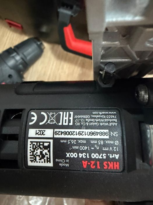 Wurth set circular,autofiletanta pe 12 V