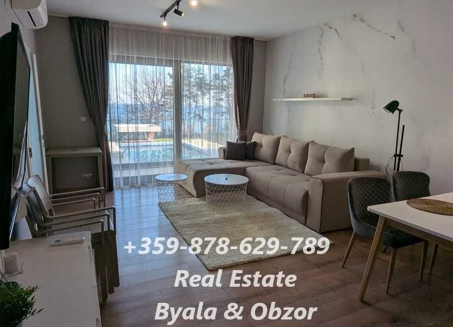 Красиво обзаведен двустаен апартамент с морска гледка