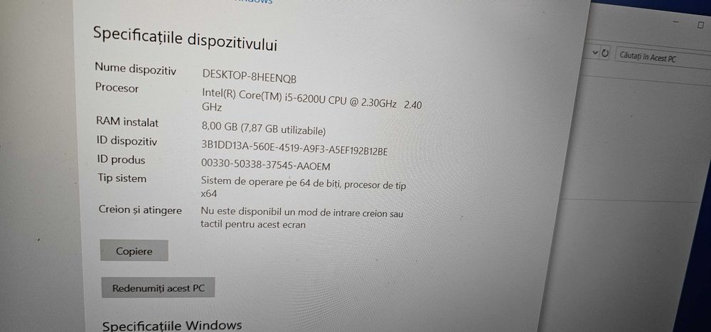laptop lenovo i5 gen6 a