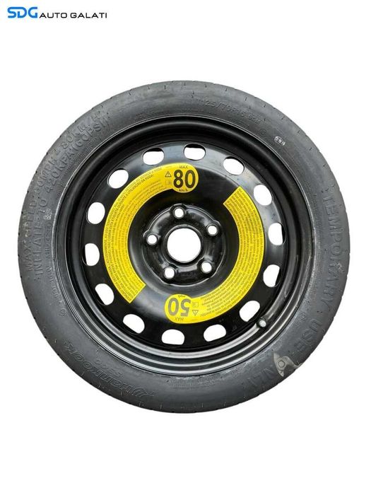 Janta Roata Rezerva Slim 5x112 T125 70 16 R16 31/2Jx16 H2 ET25,5 Seat Altea 2004 - 2013 Cod 5Q0601027AR [B4201]