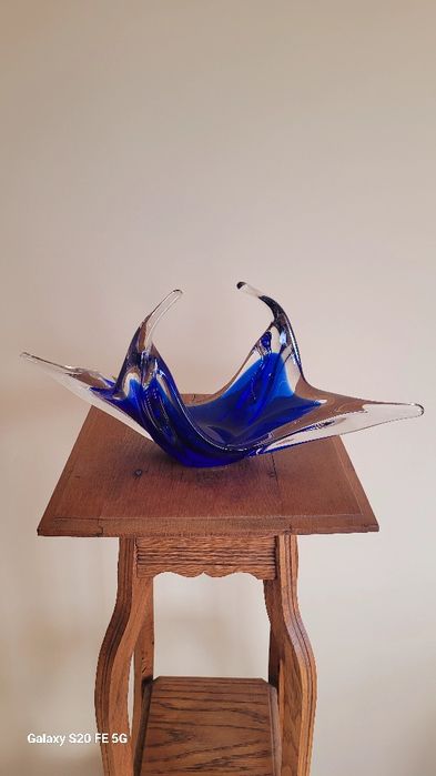 Декоративна кристална винтидж фруктиера  Мурано Италия