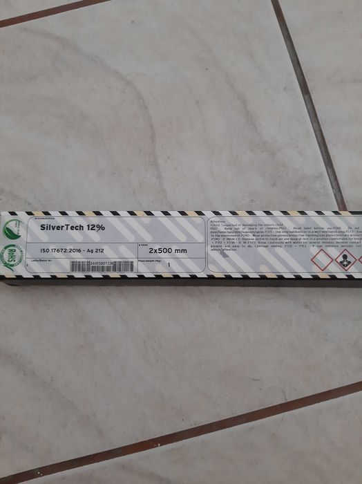 Aliaj lipire argint 12% Saldflux SilverTech 2x500 mm (1 kg) – Nou / Sigilat