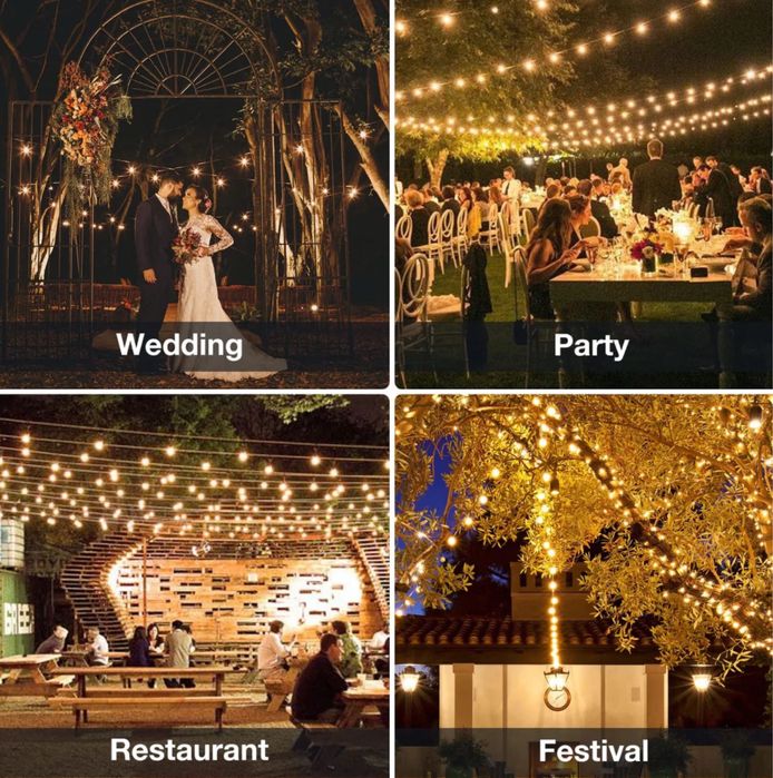 Ghirlanda de lumini 36 m, pentru interior si exterior,becuri incluse