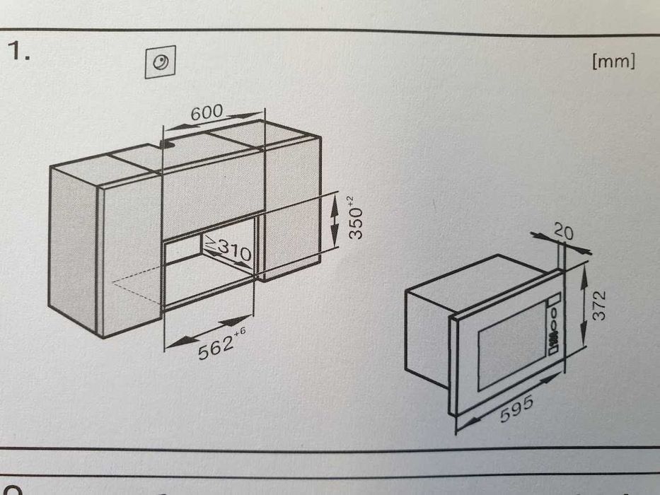 17L - 600мм - Miele M8160 Микровълнова Фурна за Вграждане