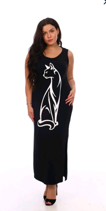 Платье 60- 64 размер чистый хлопок.