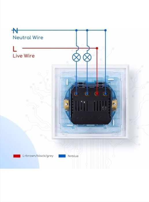 Întrerupătoare wifi cu rama din sticla