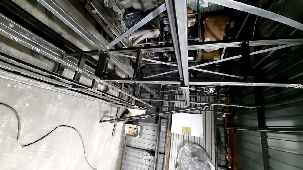 Raft fier stil industrial, retro nituri-modular dezasamblabil-model 12