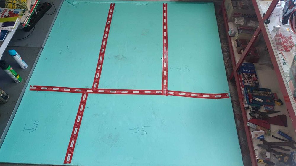 Инфрачервено подово отопление в комплект с изолация и ламинат