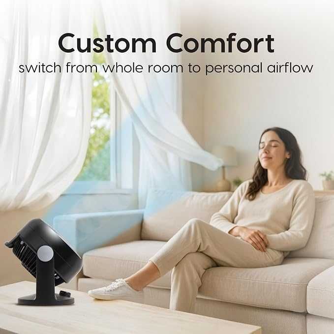 Тих настолен вентилатор Woozoo PCF-HD18N