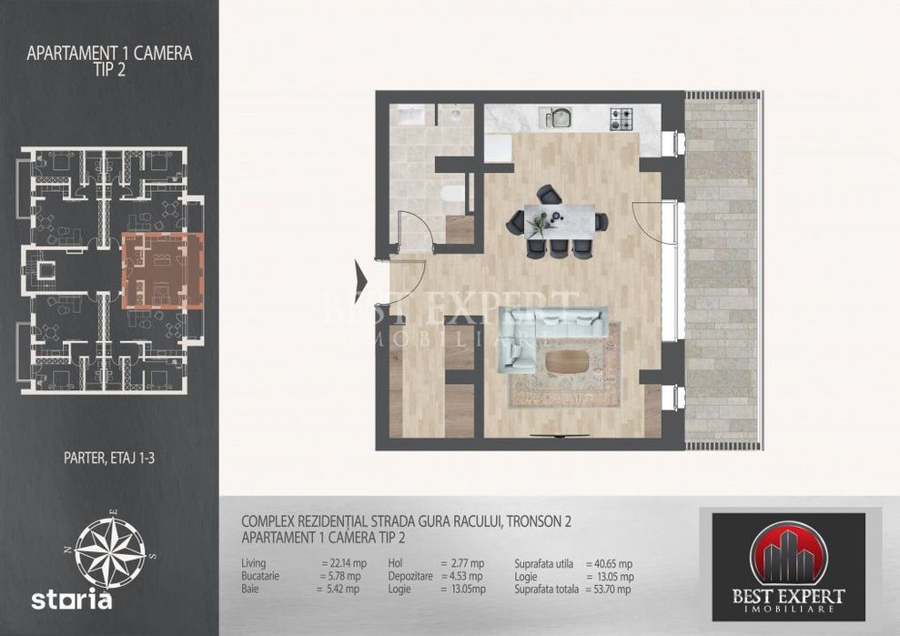 Garsoniera Spatioasa in Theodor Pallady | Bloc Nou | Incalzire in Pard