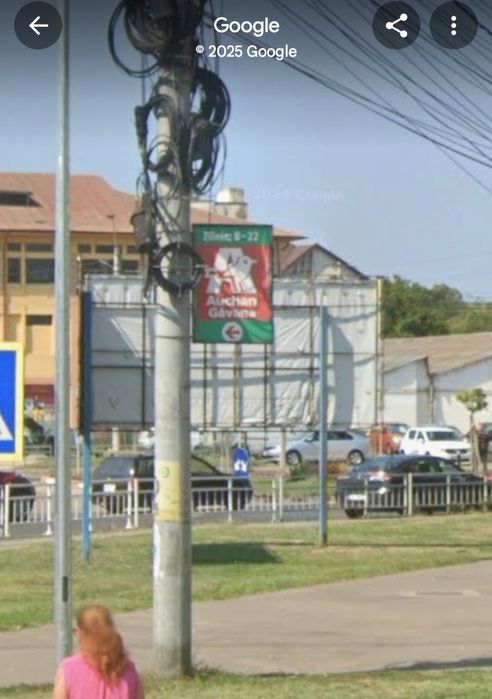 Inchiriz panou publicitar banner reclama  giratoriu Bascov E81 Pitesti