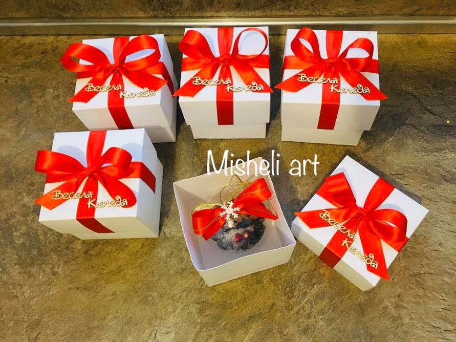 Коледна топка със снимка