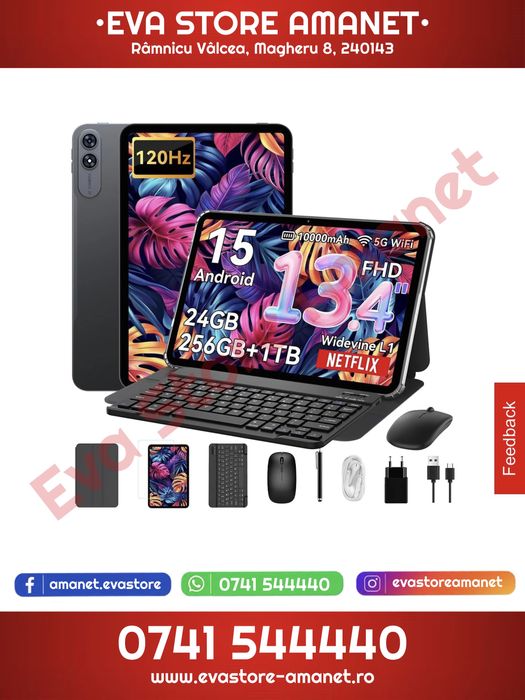 Tableta 13.4” TabWee T60 Pro Octa-Core 256GB 24GB RAM 10.000 mAh